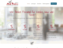 Tablet Screenshot of agenturmarypoppins.de